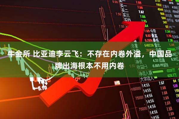 牛金所 比亚迪李云飞：不存在内卷外溢，中国品牌出海根本不用内卷