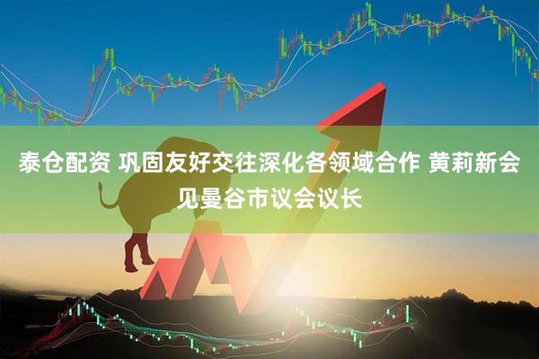 泰仓配资 巩固友好交往深化各领域合作 黄莉新会见曼谷市议会议长