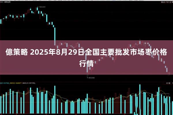 億策略 2025年8月29日全国主要批发市场枣价格行情