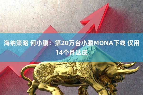 海纳策略 何小鹏:第20万台小鹏MONA下线 仅用14个月达成